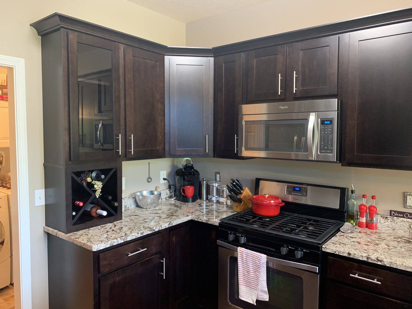 How To Restain Kitchen Cabinets A Darker Color | Cabinets ...