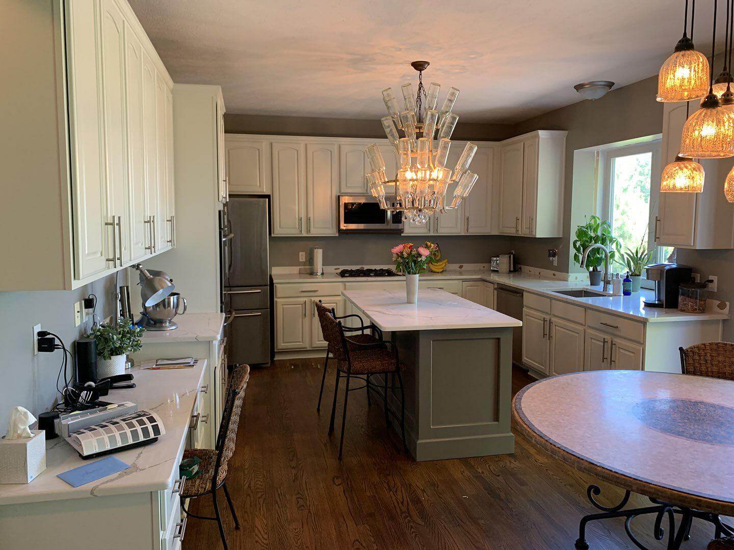 Beautiful Kitchen Cabinet Painting Transformation In Avon