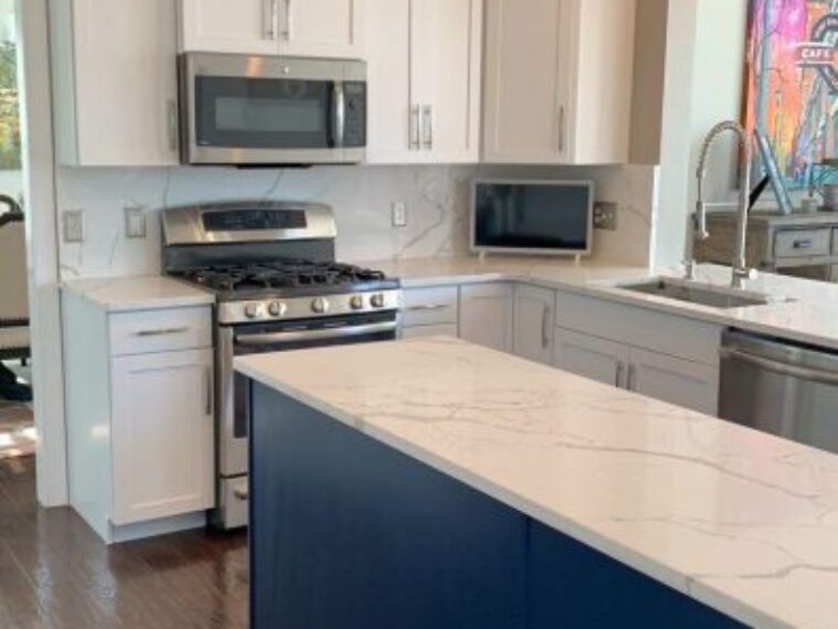 Blue Kitchen Cabinet Lakewood