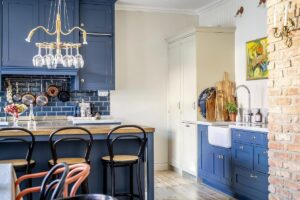 kitchen design interior benjamin moore paint trend 2024 blue nova