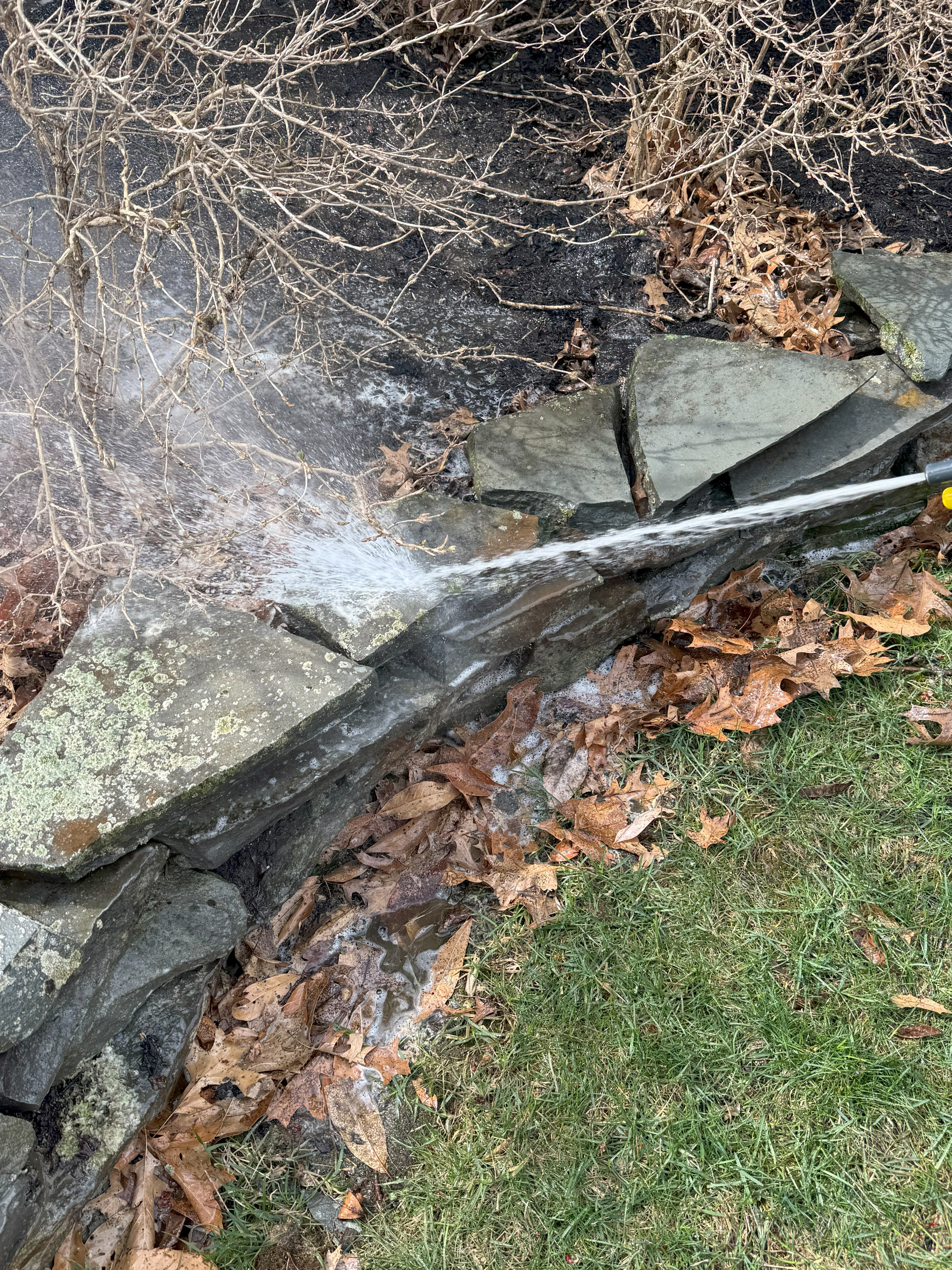 power washing stone